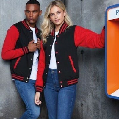 JH043 Varsity Sweat Jacket